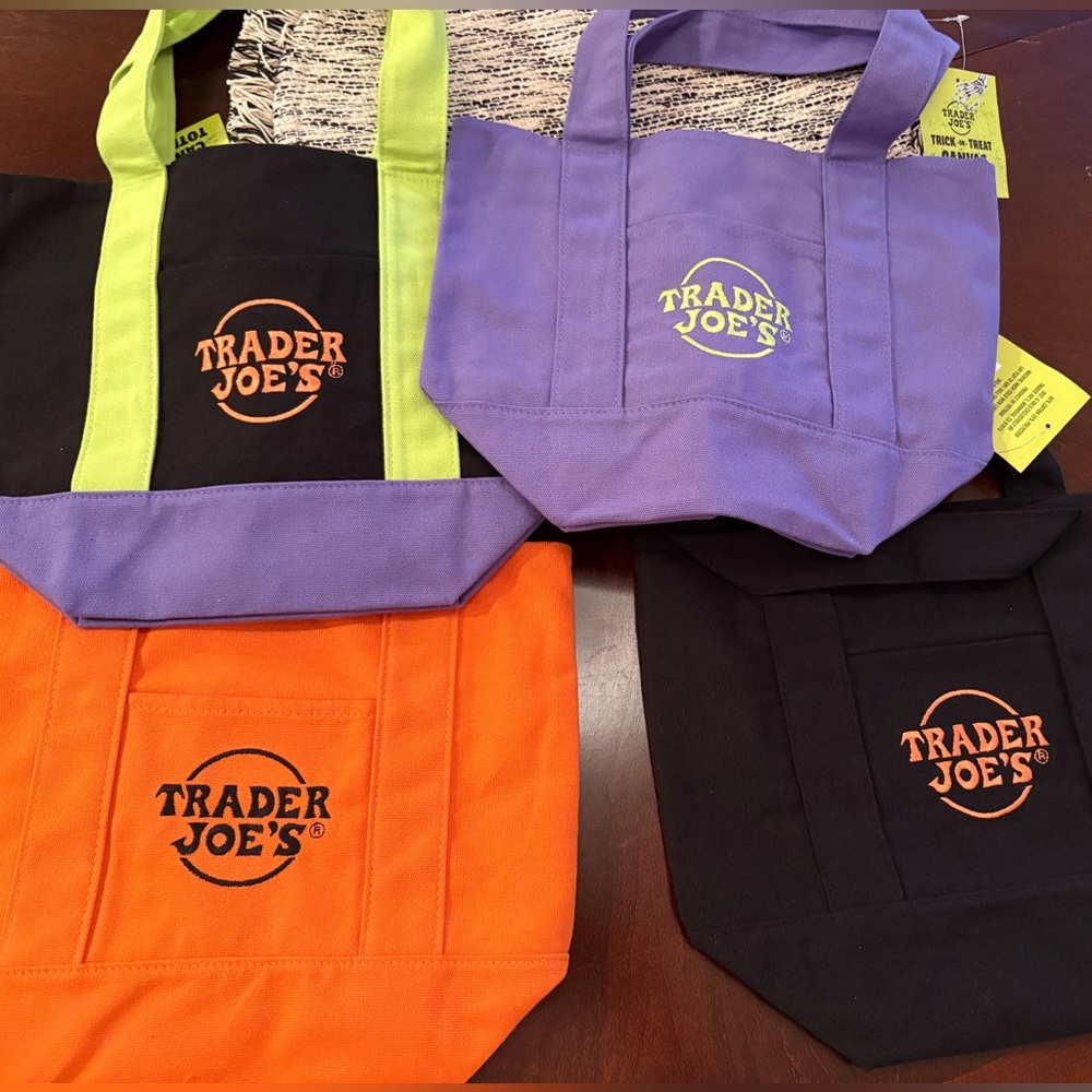 Trader Joe's Halloween Reusable Tote Bags - Sold Individually